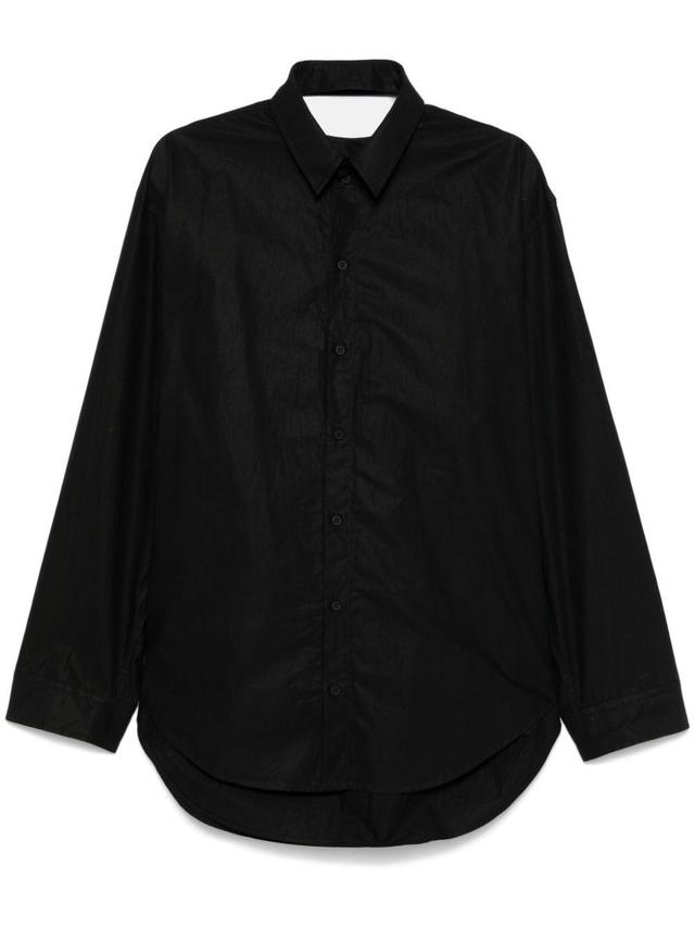 BALENCIAGA Suspended Shirt Dress In 1000 Black Product Image