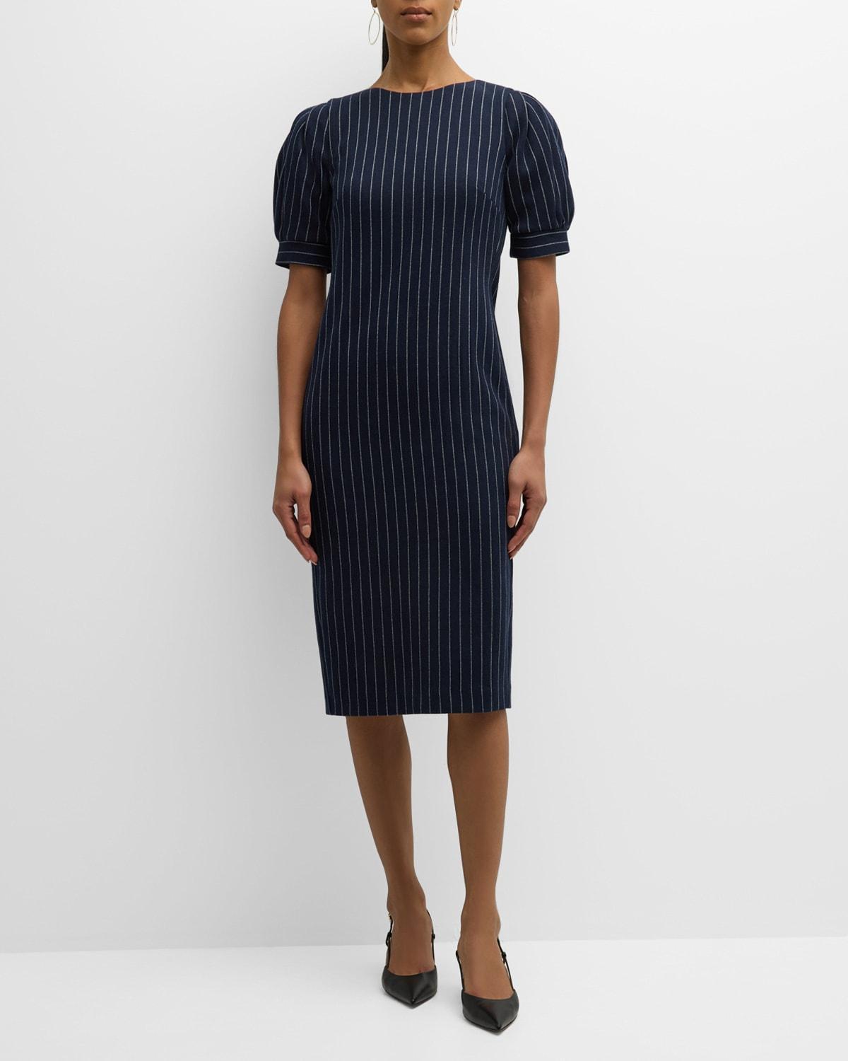 Womens Tunica Pinstripe Sheath Dress Product Image