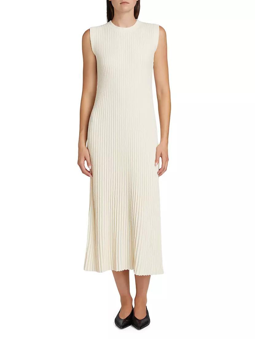 Bouclé Rib-Knit Tank Midi-Dress Product Image