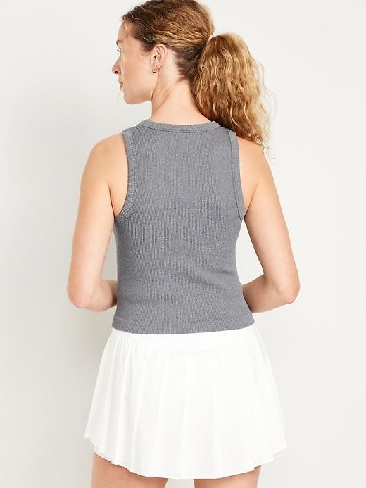 Fitted Seamless Ribbed Tank Top Product Image