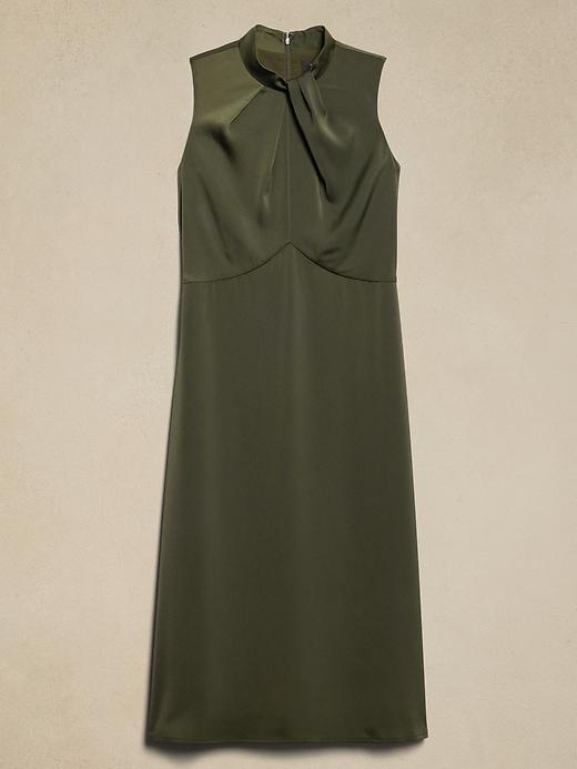 Silky Crepe Midi Dress Product Image