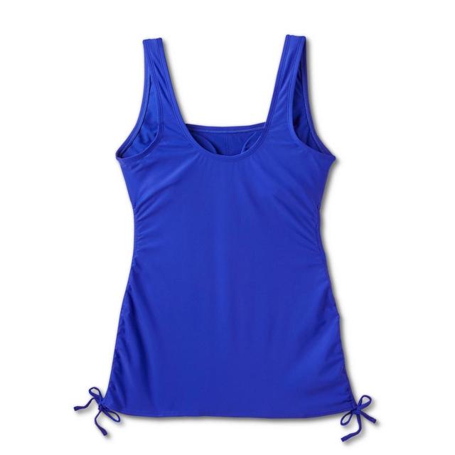 Womens Convertible Side-Tie Tankini Top - Kona Sol Blue Product Image