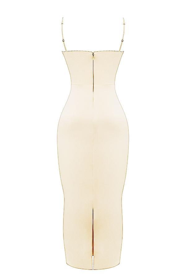 Costanza Vintage Cream Maxi Dress Product Image