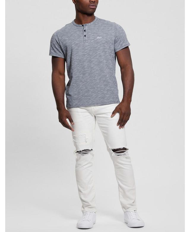 Guess Mens Finnley White Tapered Jeans Product Image