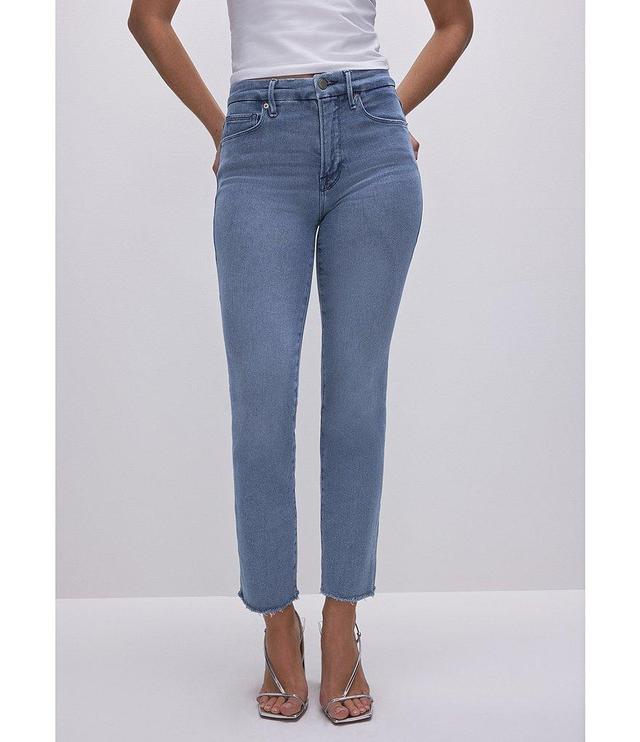 Good American Good Legs Straight Denim Split Pocket Jeans Product Image