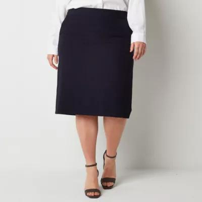 Liz Claiborne Womens Mid Rise Pencil Skirt-Plus product image