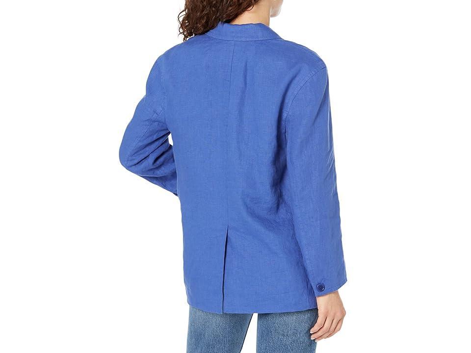 Madewell Double Breasted Crossover Linen Blazer Product Image