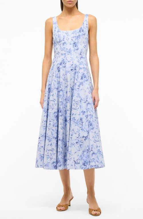 Womens Wells Floral Cotton Midi-Dress Product Image