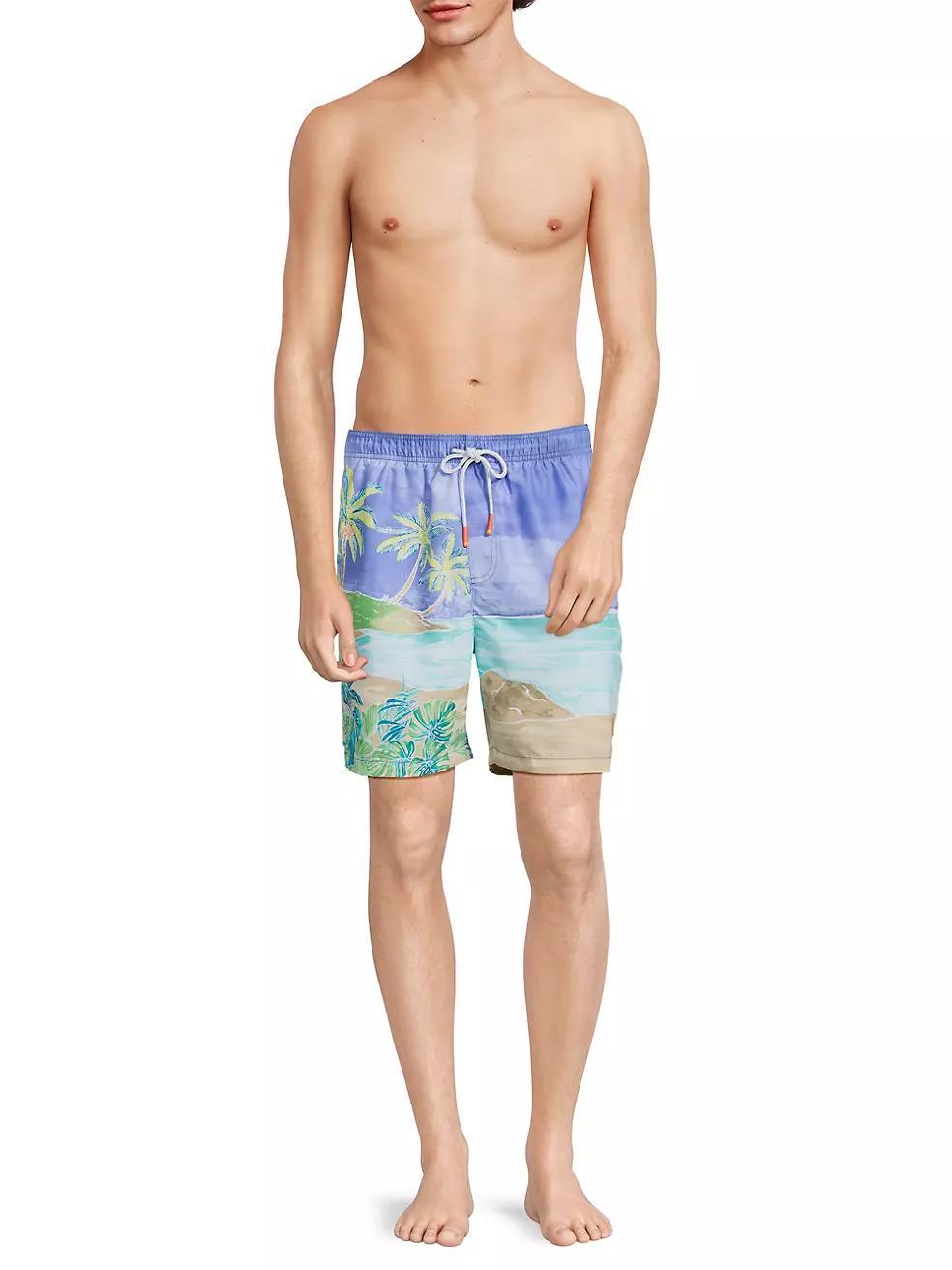 Naples Azul Lagoon Swim Trunks Product Image