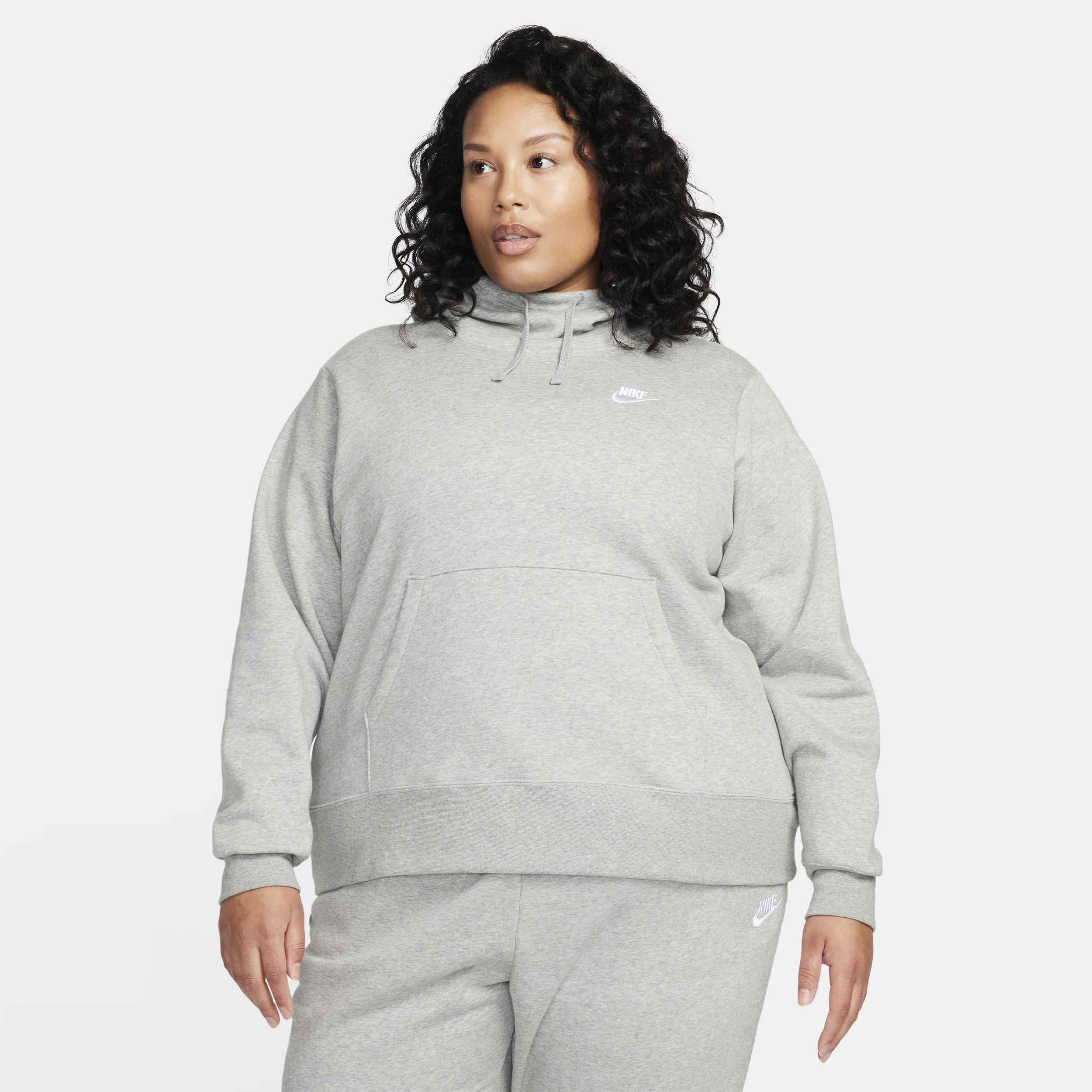 Womens Nike Sportswear Club Fleece Funnel-Neck Hoodie (Plus Size) Product Image