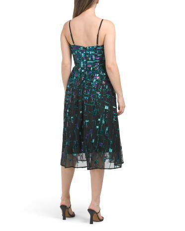 Maren Sleeveless Sequin Midi Dress for Women Product Image