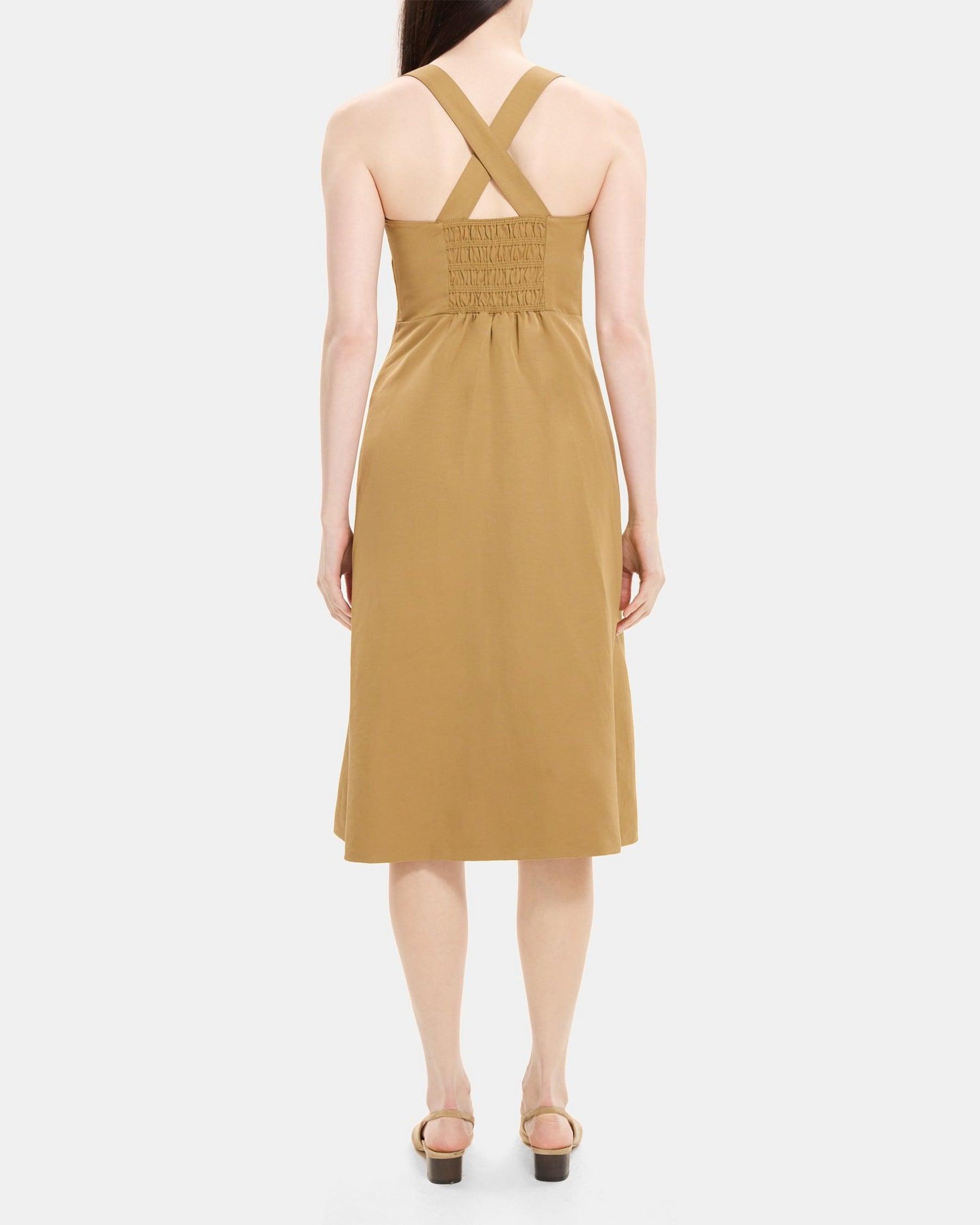 Crossback Dress in Linen-Blend Product Image