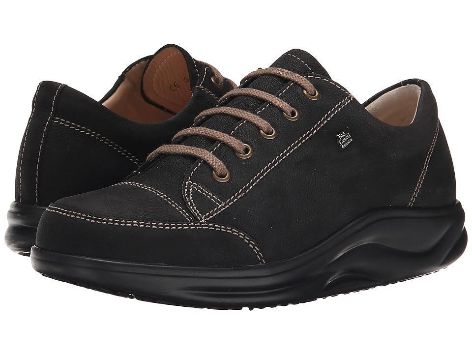 Finn Comfort Ikebukuro - 2911 (Black Rodeobuk) Women's Lace up casual Shoes Product Image