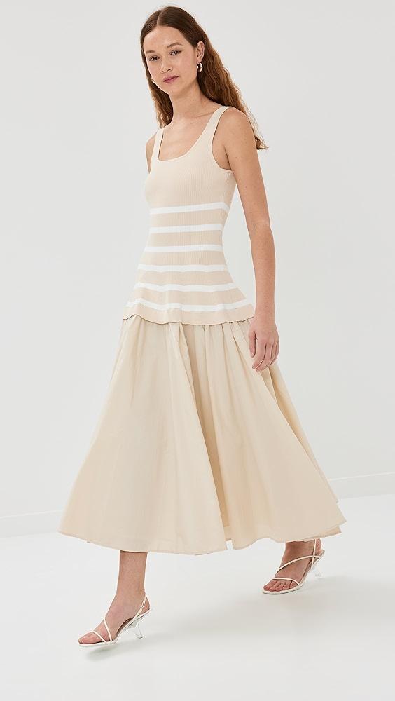 SIMKHAI Silas Knit Bodice Midi Dress | Shopbop Product Image