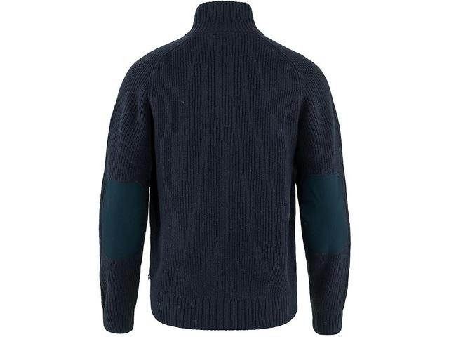 Fjallraven Ovik Zip Cardigan Knit (Dark ) Men's Sweater Product Image