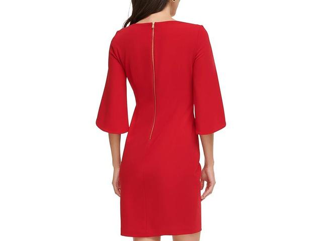 Dkny Petite Ruched 3/4-Sleeve Sheath Dress Product Image