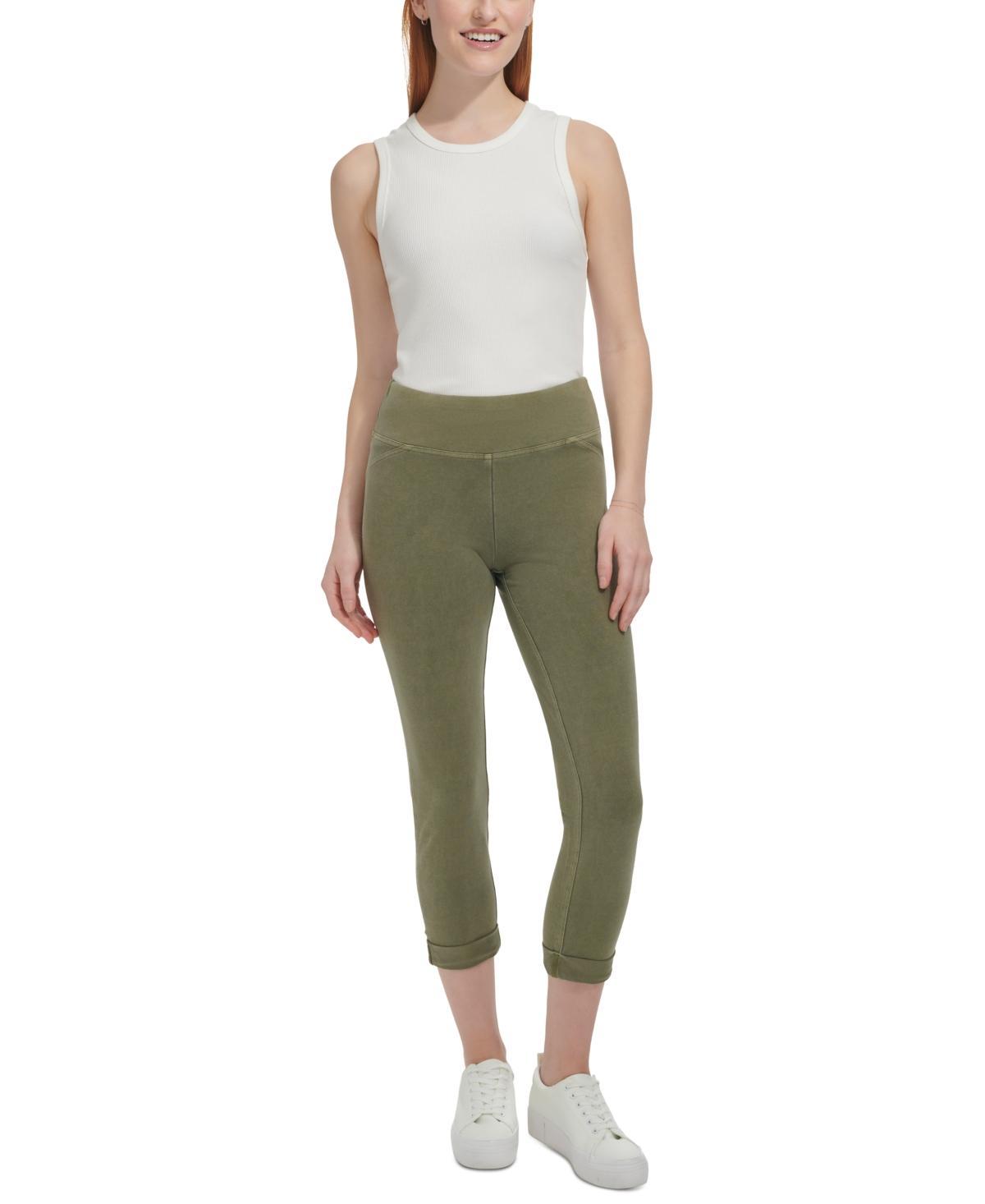 Andrew Marc Sport Womens High-Rise Cuffed Pull-On Pants Product Image