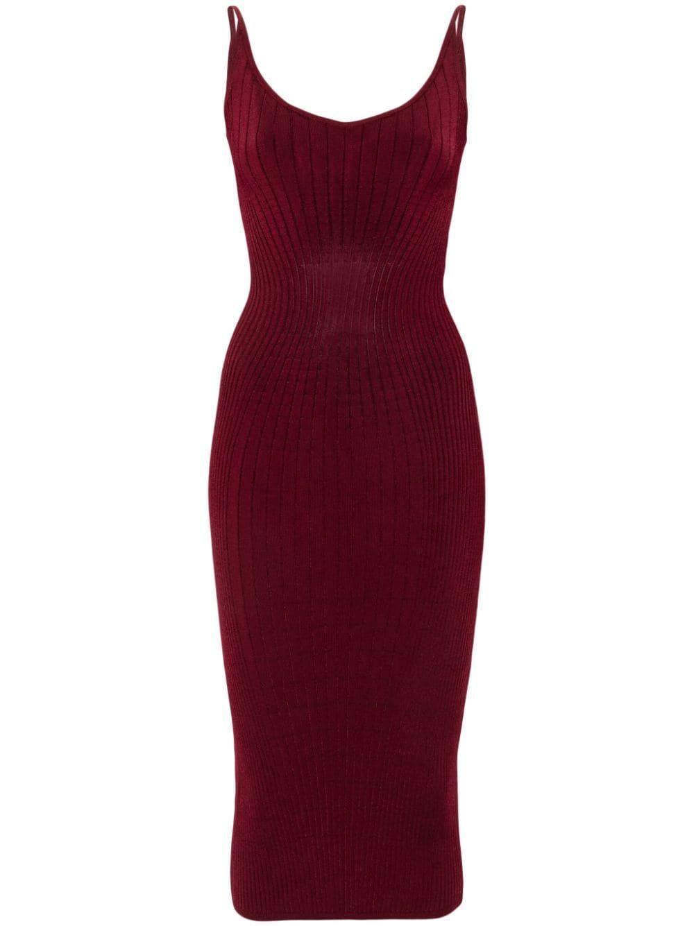 sleeveless knitted mididress Product Image