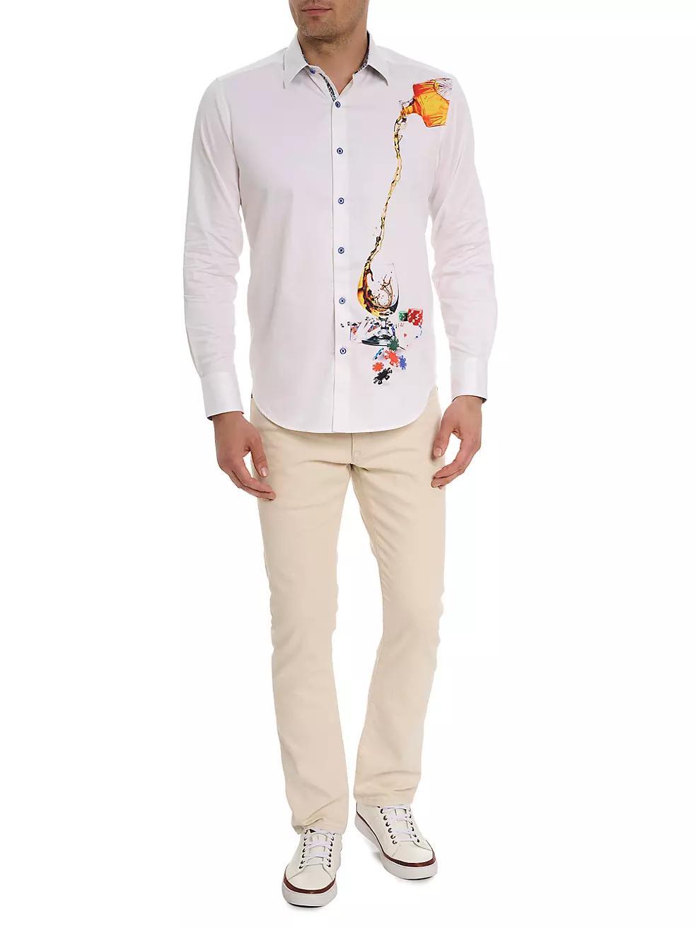 All-In Graphic Cotton-Blend Shirt Product Image