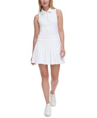 Women's Tech Piqué Half-Zip Pleated Dress product image