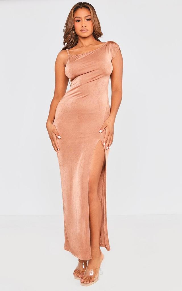 Mocha Slinky Maxi Dress Product Image