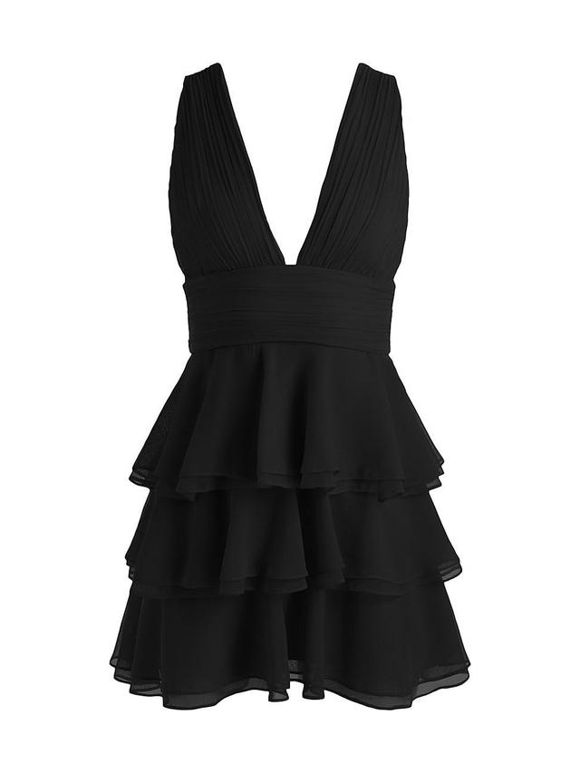 Womens Holly Tiered Ruffle Minidress Product Image