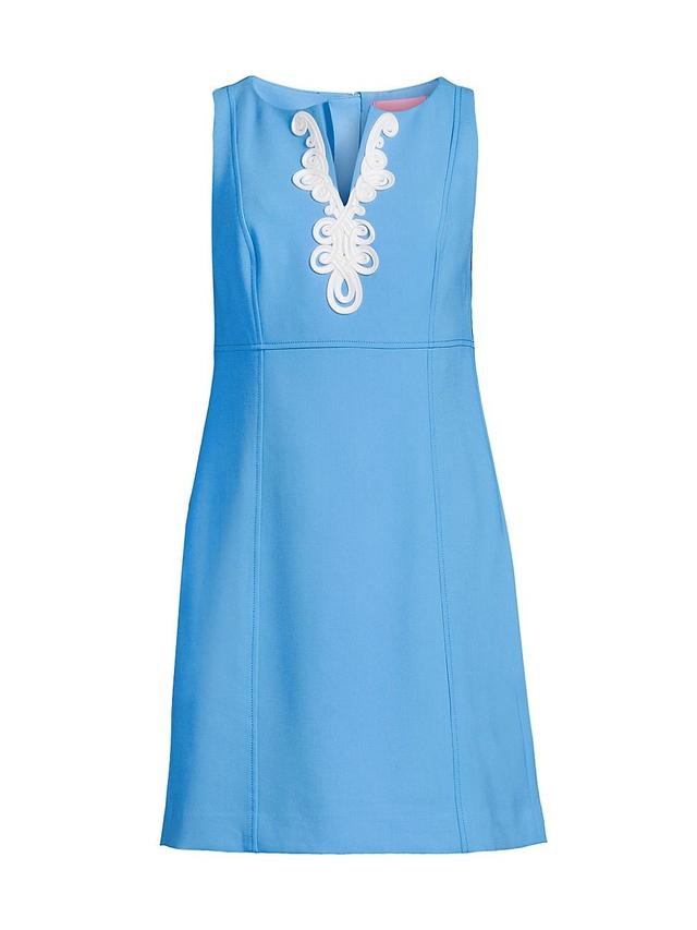 Womens Trini Embroidered Sleeveless Minidress Product Image