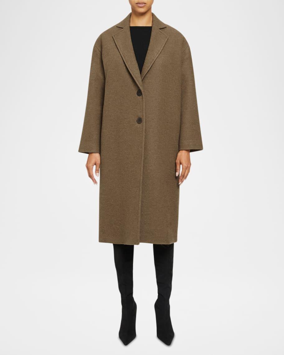 Long Button-Down Wool Coat product image