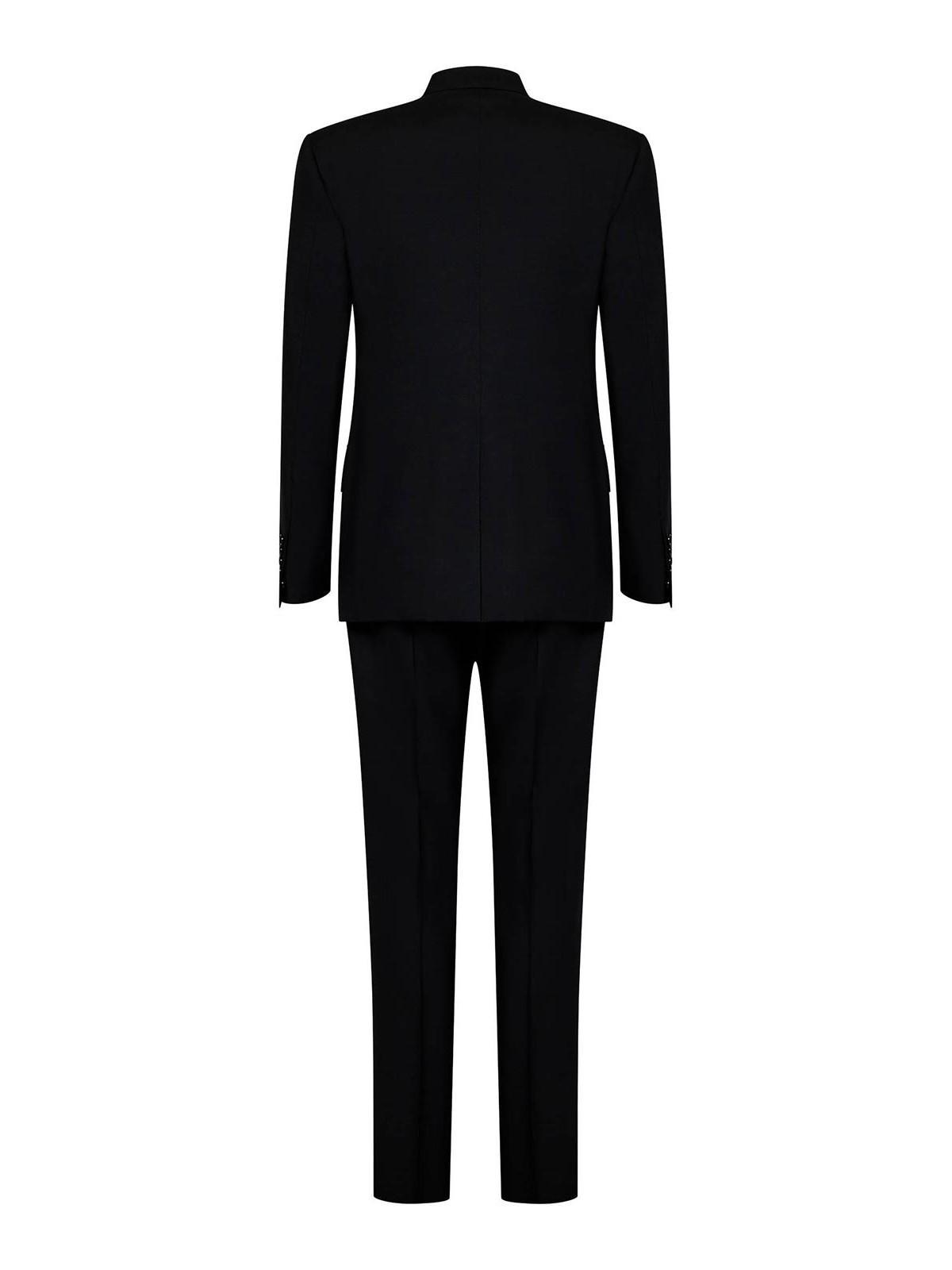 TOM FORD Black Wool Suit With Single-breasted Blazer In Negro Product Image