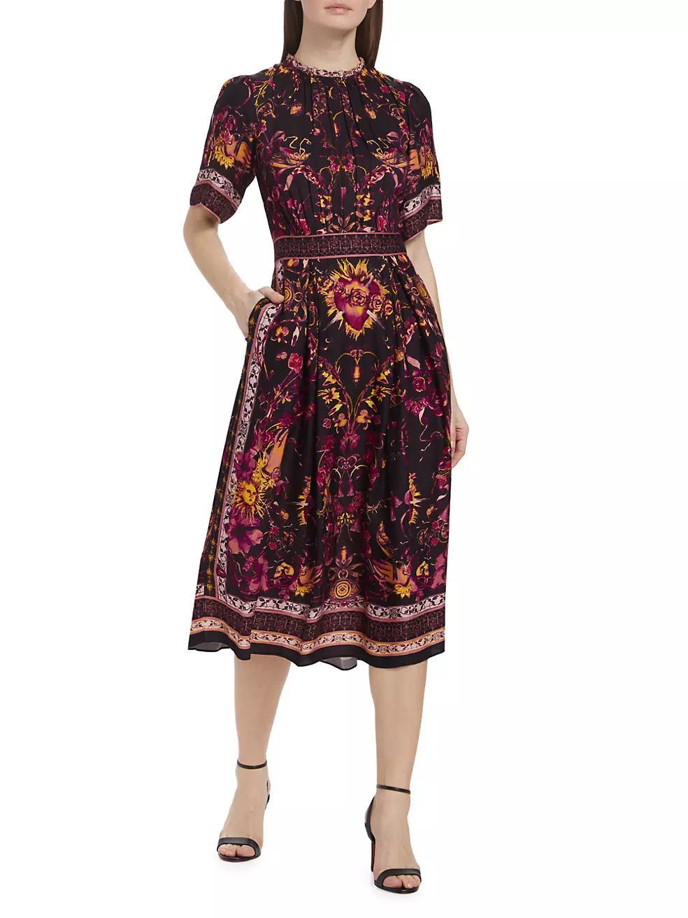 Soma Scarf Print Midi Dress Product Image