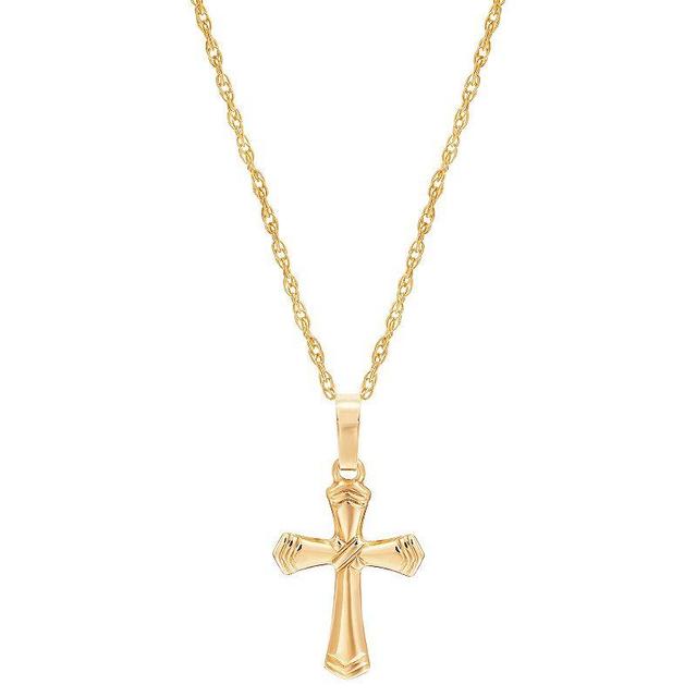 Everlasting Gold 10k Gold Cross Pendant, Womens Yellow Product Image