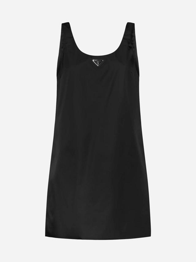 Re-nylon Mini Dress In Black Product Image