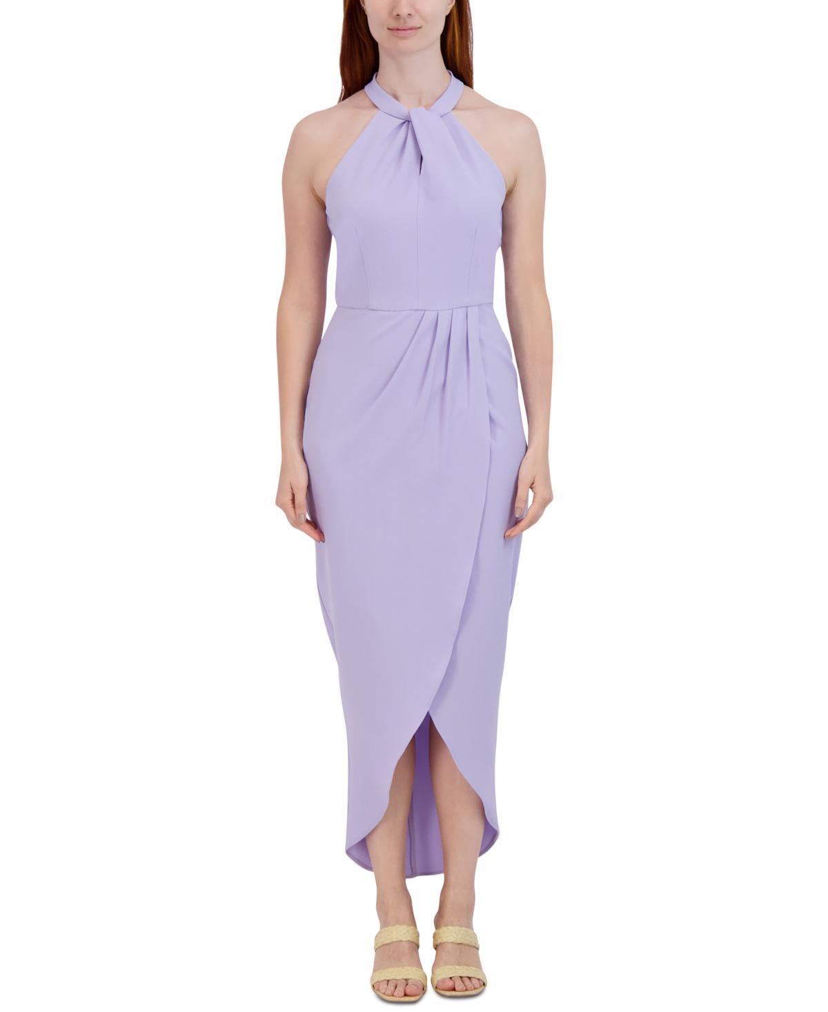 Julia Jordan Knot Neck Halter Dress Product Image