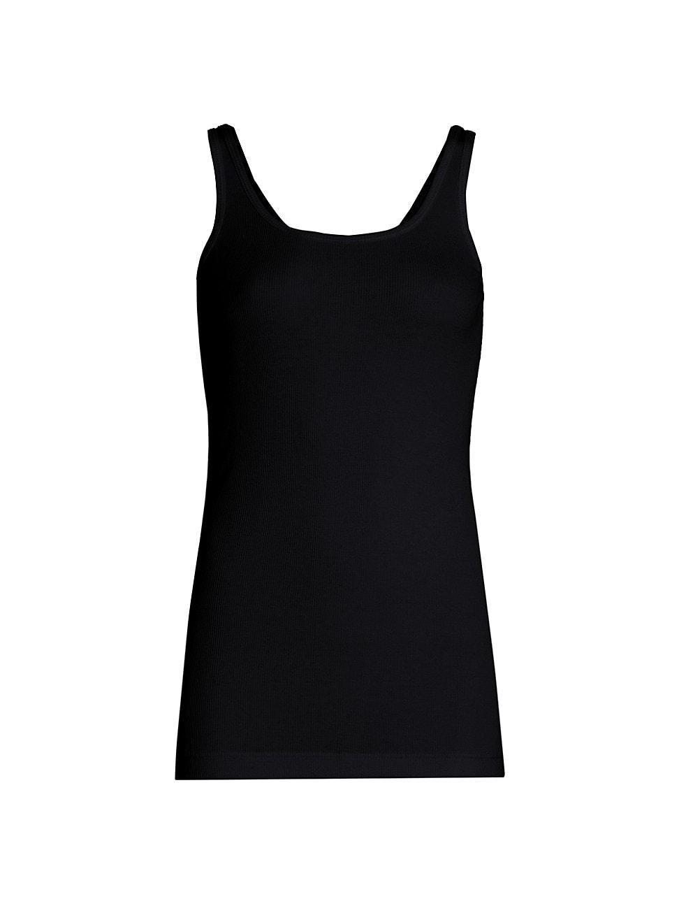 Womens Rib-Knit Scoopneck Tank Product Image