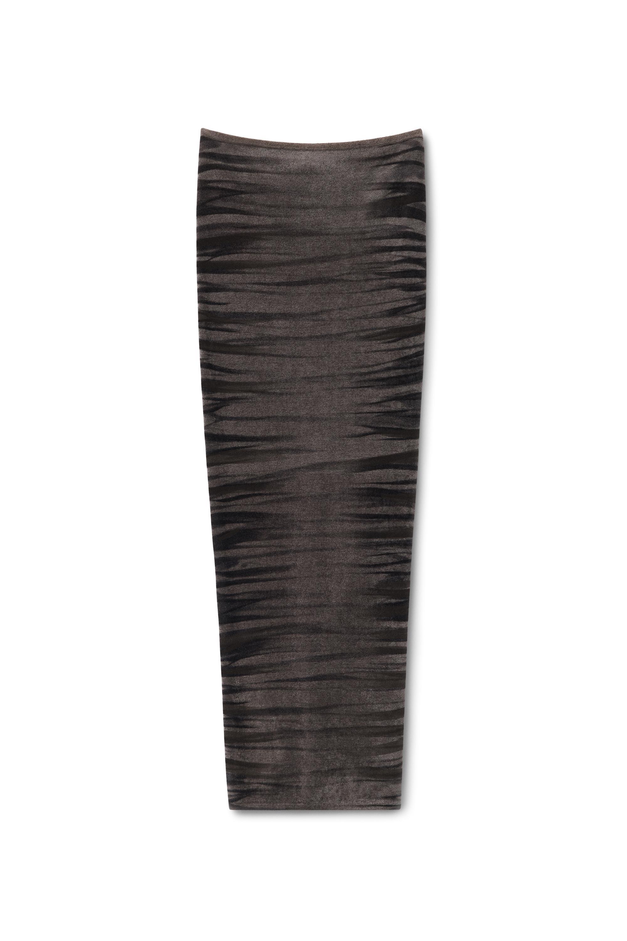 Digital Animal-print Maxi Skirt In Chenille product image