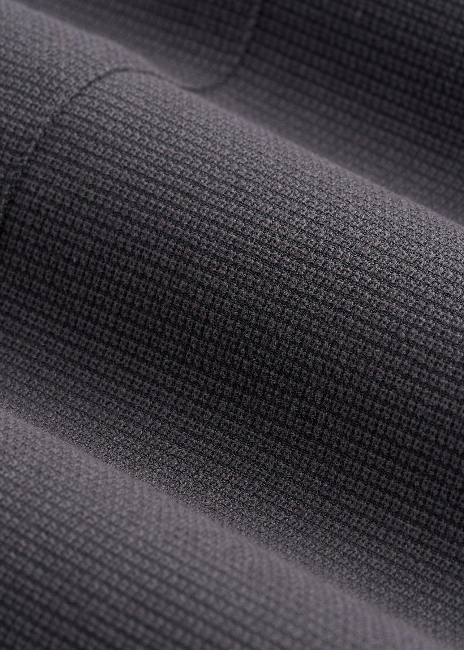 Textured Garment Washed Stretch Cotton Tall Blazer in Iron Grey Product Image