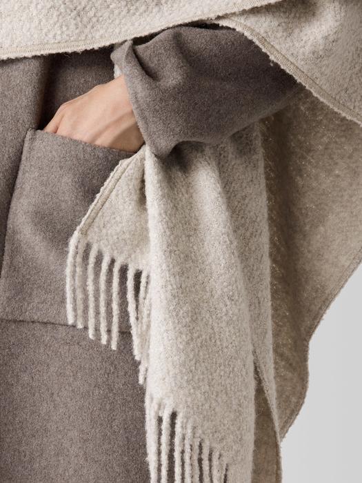 EILEEN FISHER Alpaca Silk Boucle Ponchofemale Product Image