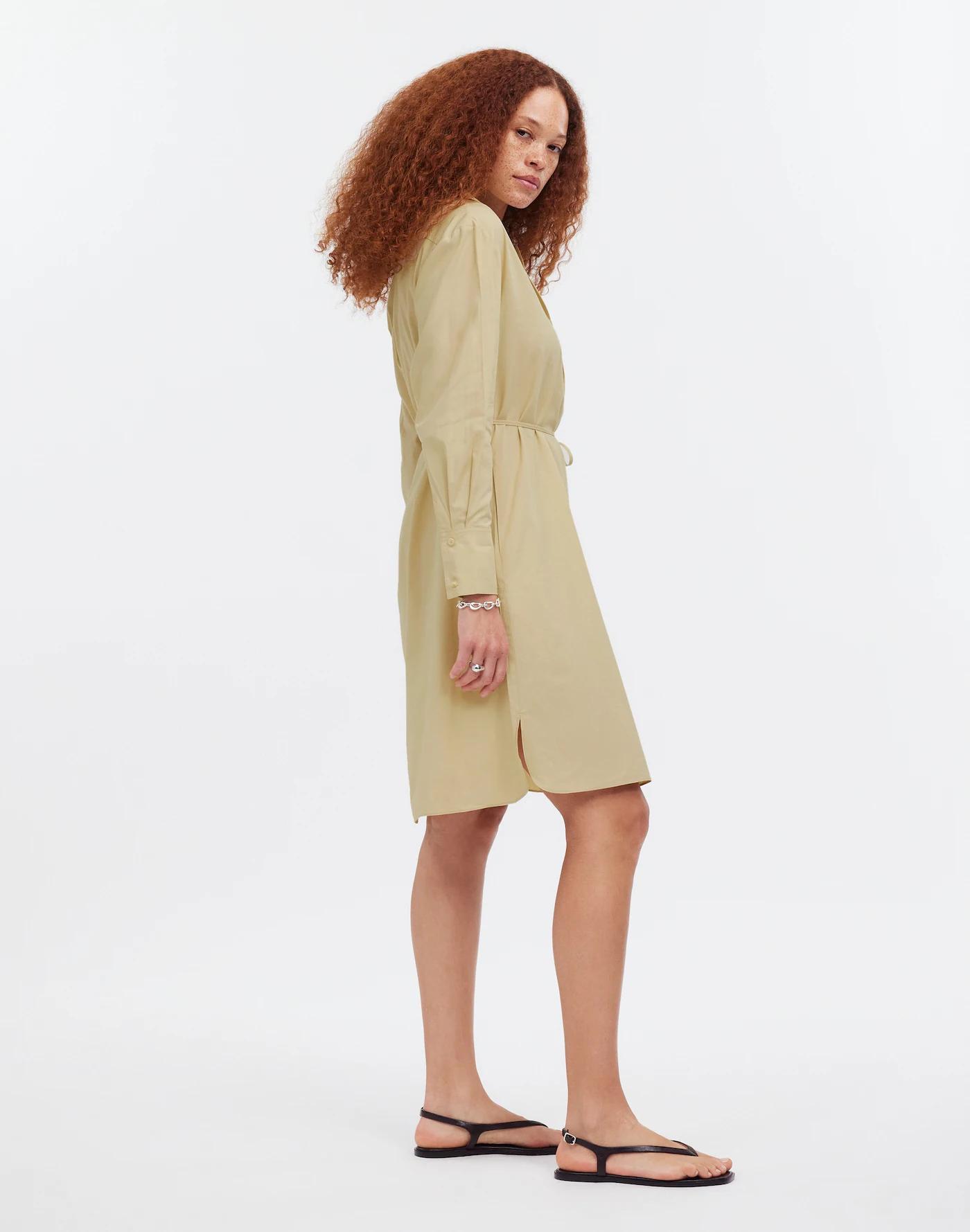 Belted Mini Shirtdress Product Image