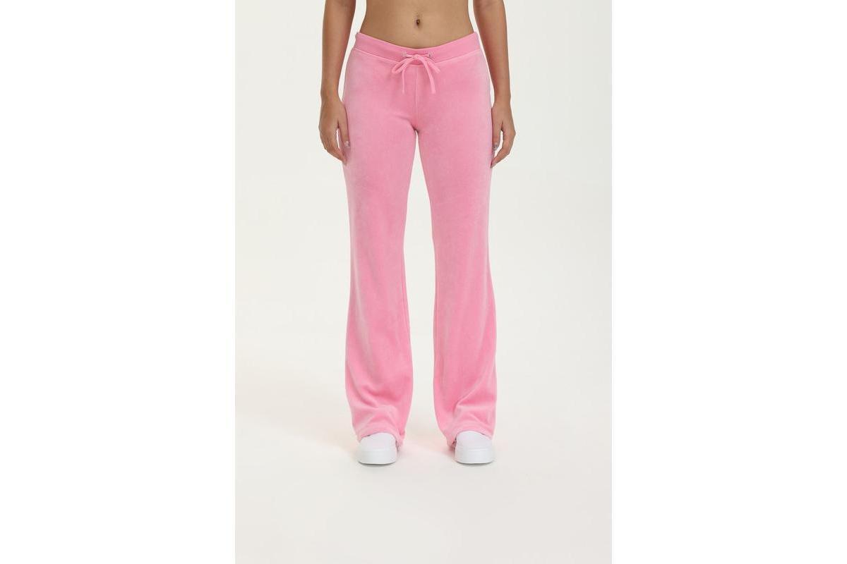 Juicy Couture Womens OG Big Bling Velour Track Pants Product Image