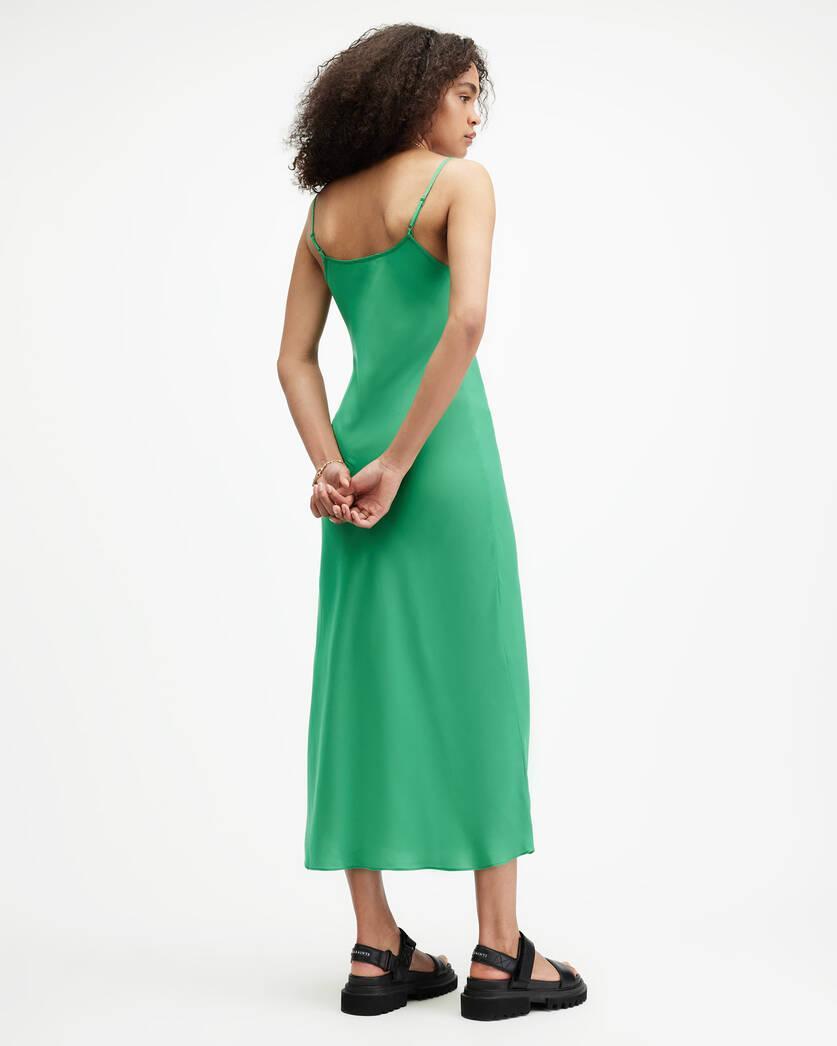 Bryony V-Neck Midi Slip Dress Product Image