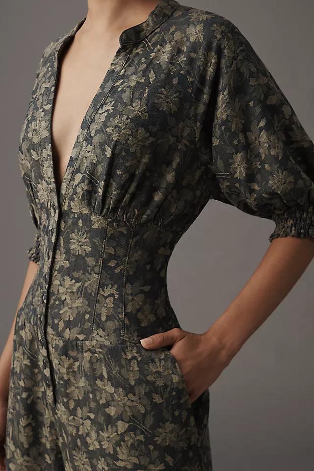 By Anthropologie Puff-Sleeve Jumpsuit Product Image