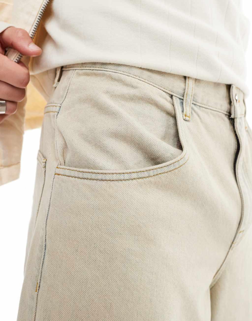 ASOS DESIGN super baggy jeans with vintage tint Product Image