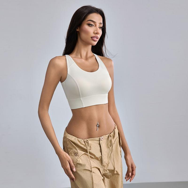 Plain Sports Bra Product Image