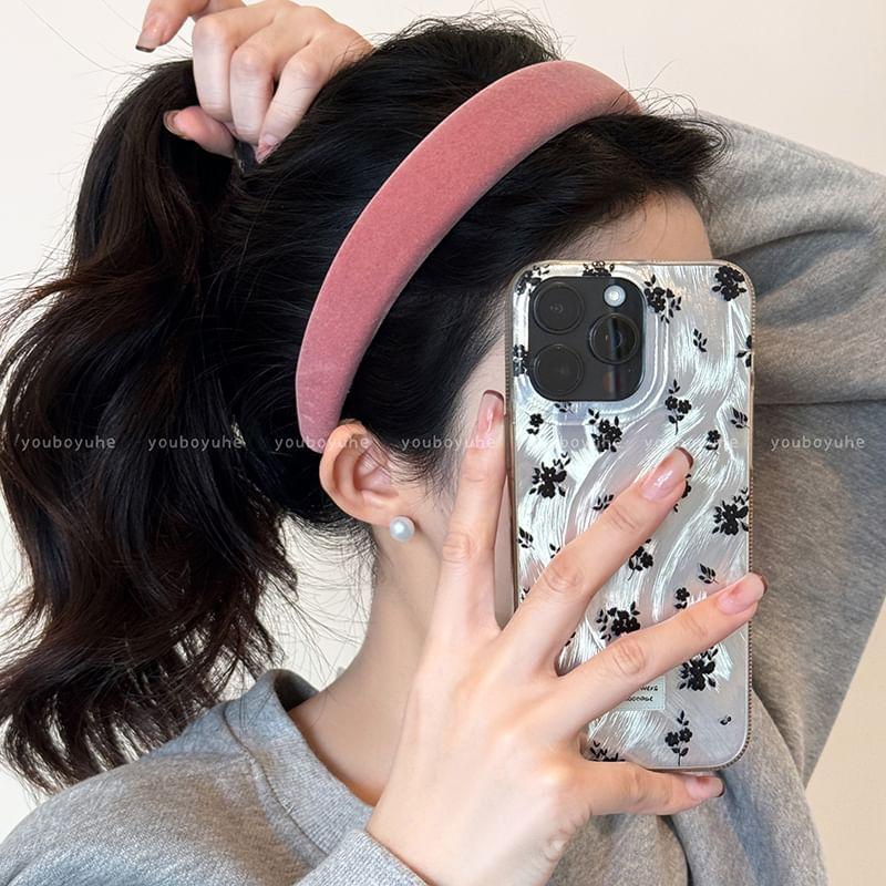 Plain Velvet Padded Headband Product Image