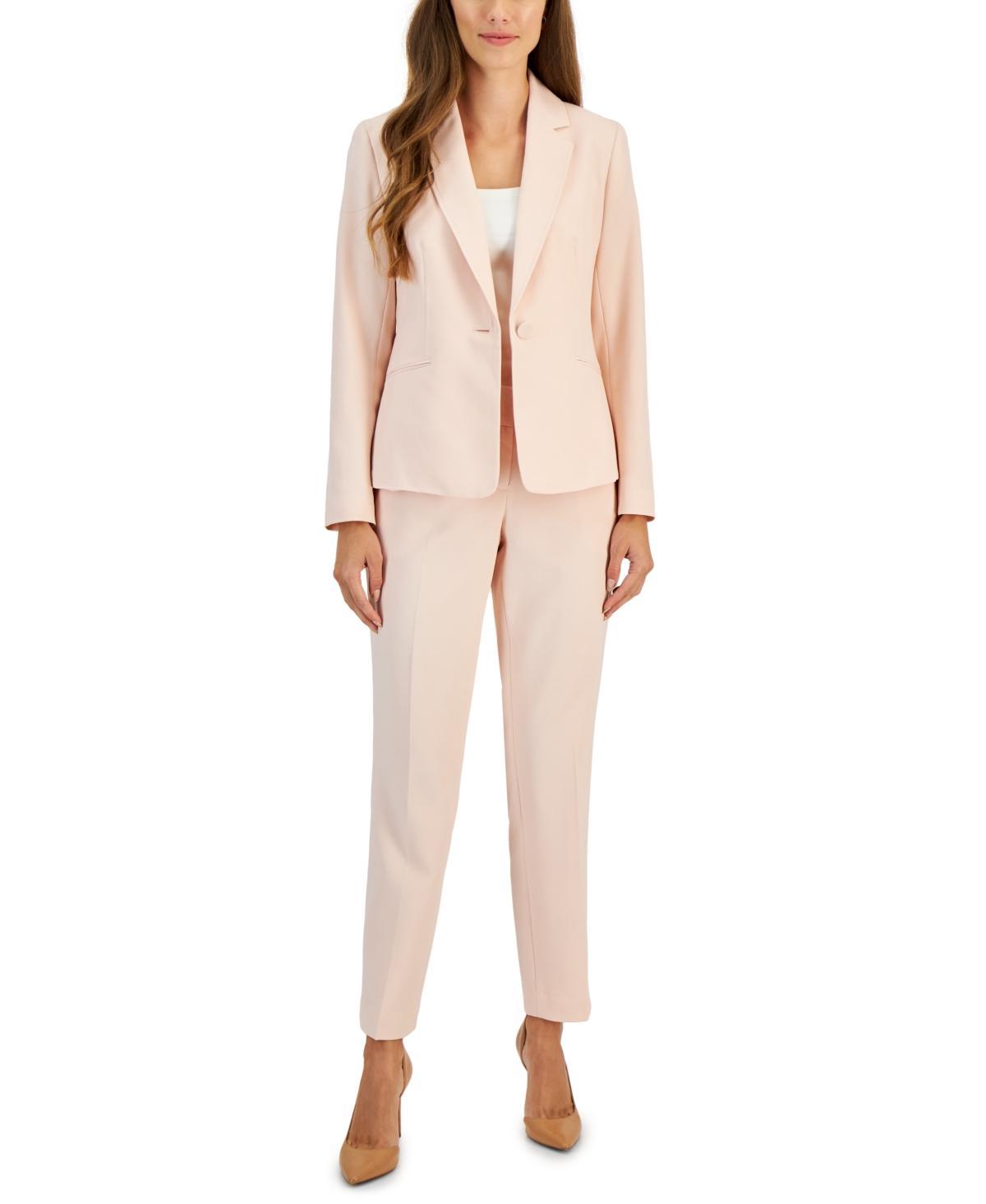 Women's Crepe One-Button Pantsuit, Regular & Petite Sizes Product Image