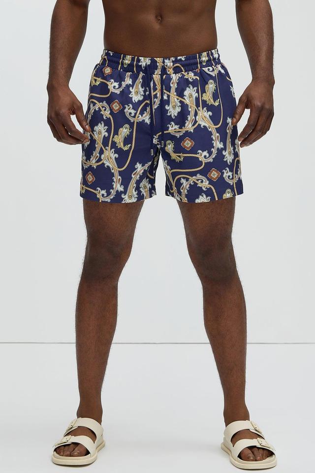 Roped In Swim Trunks - Blue/combo Product Image