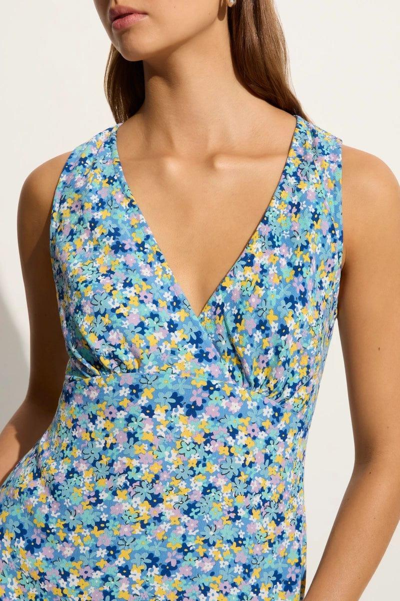 Nadja Mini Dress Cala Nica Floral Blue (Exclusive) - Final Sale Product Image