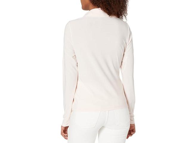 Tommy Hilfiger Long Sleeve Knot Top (Ivory) Women's Clothing Product Image