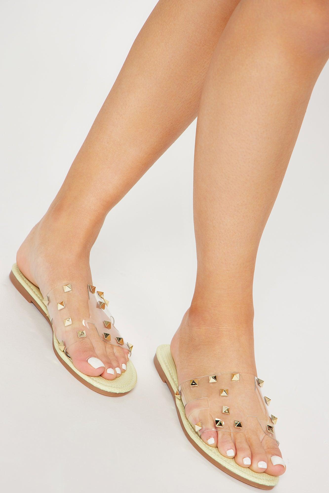 Springtime Flat Sandals - Green Product Image