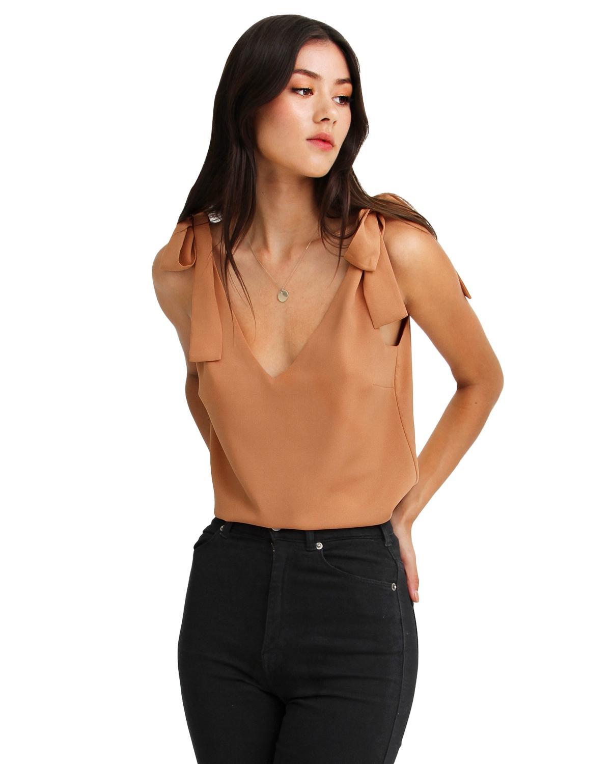 Women Belle & Bloom Feel For You V Neck Top Product Image